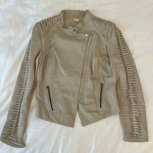 GENUINE LEATHER MONTEREGGI POINT MOTO JACKET